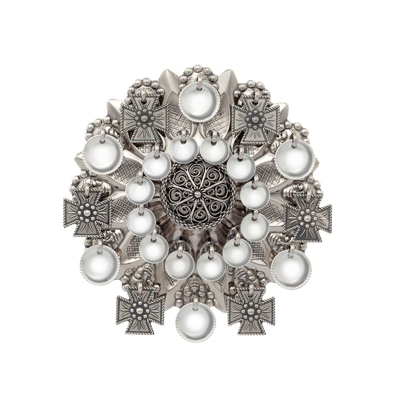 Bunadsølje i oksidert sølv