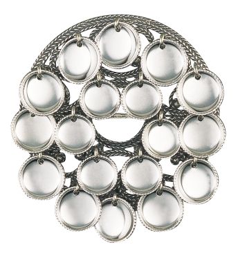 Bunadsølje i oksidert sølv