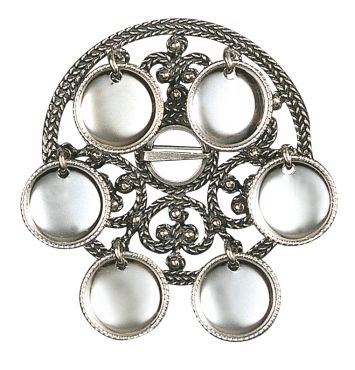 Bunadsølje i oksidert sølv