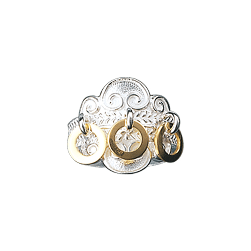 Bunadsring 830 Hvitt Sølv