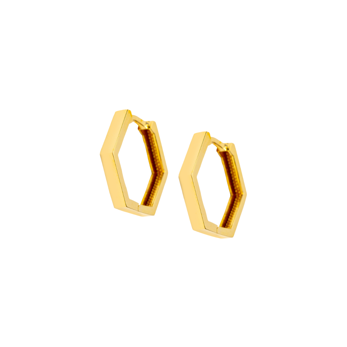 SYLVIA Øreringer 375 Gult Gull