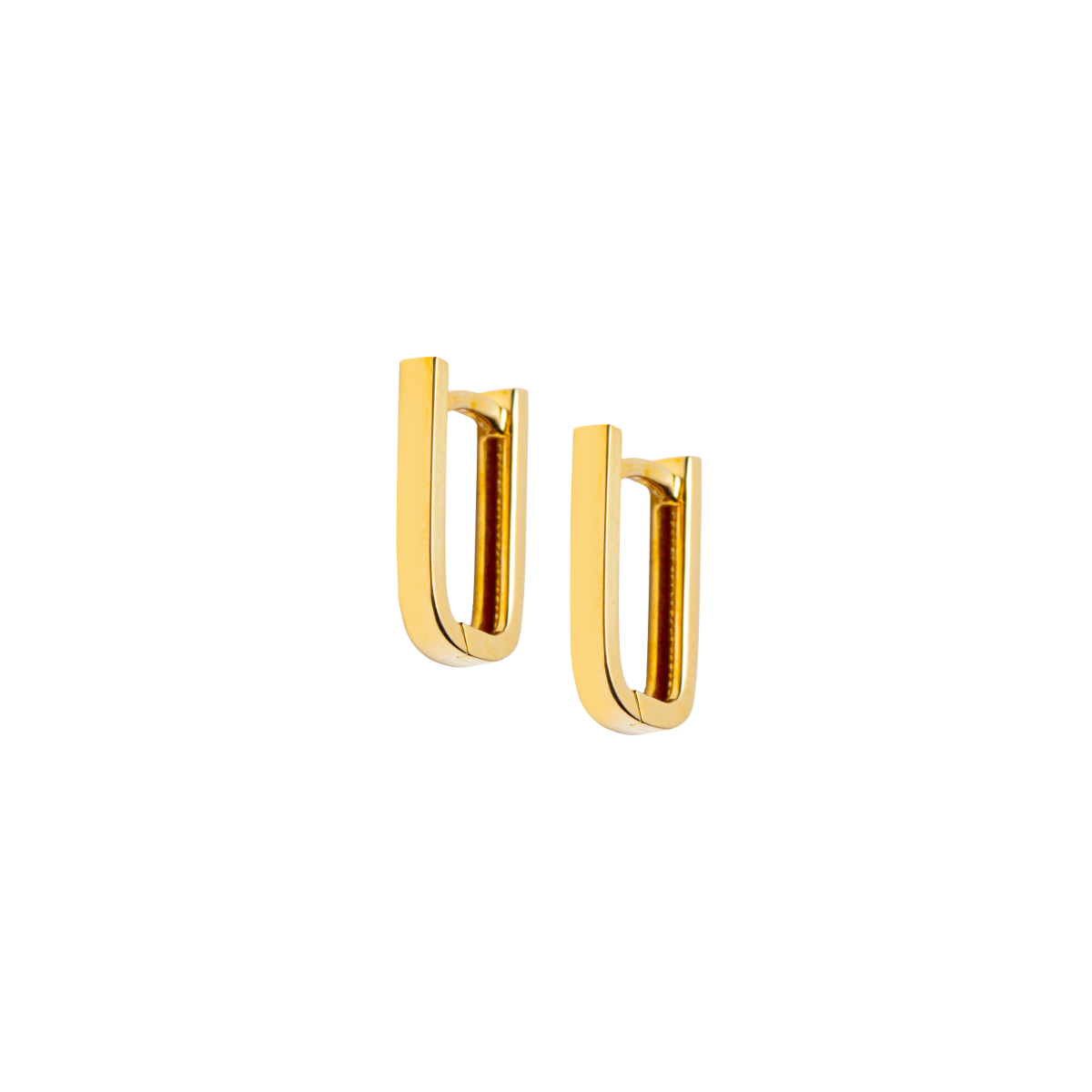 SYLVIA Øreringer 375 Gult Gull