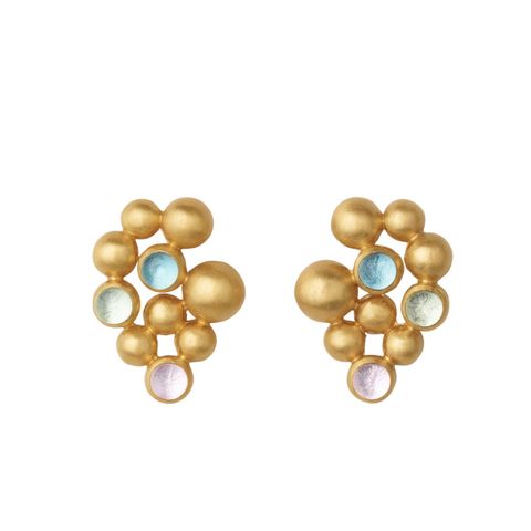 Pebbles Øredobber 925 Forgylt Sølv