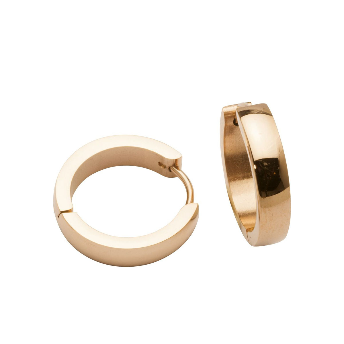 HEDDA Øreringer Gullfarget Stål