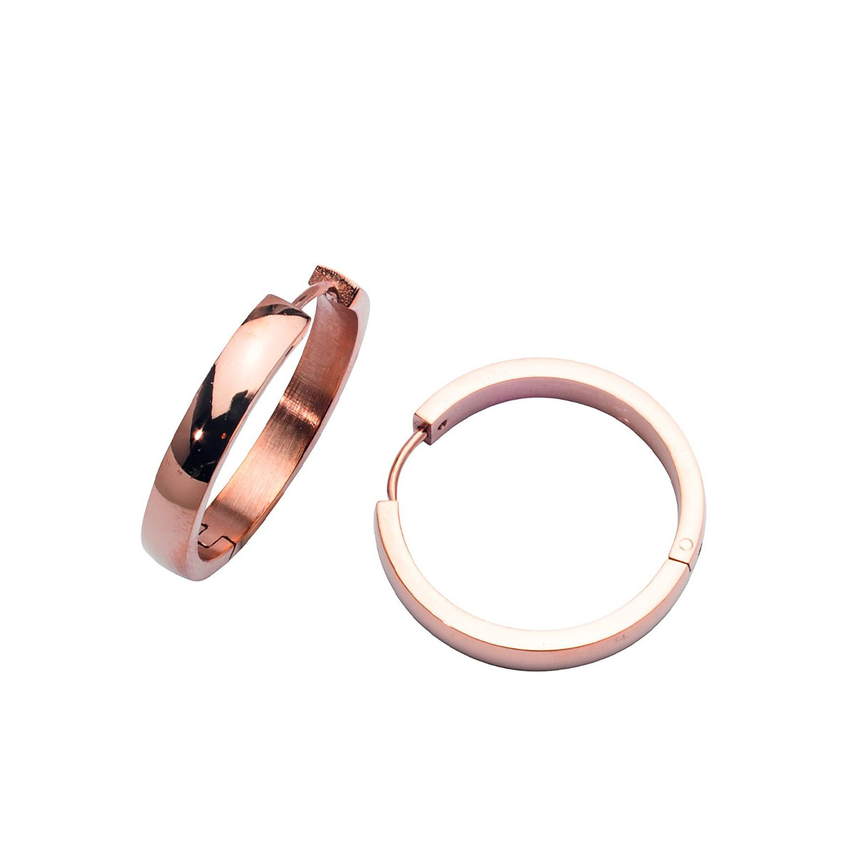 HEDDA Øreringer Roséfarget Stål