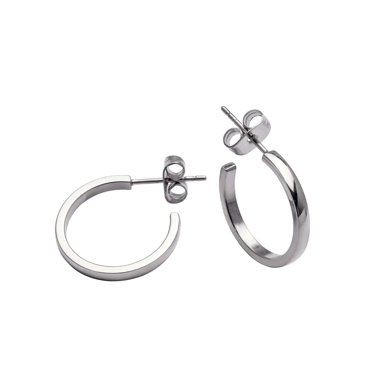 AMALIE Øreringer Sølvfarget Stål