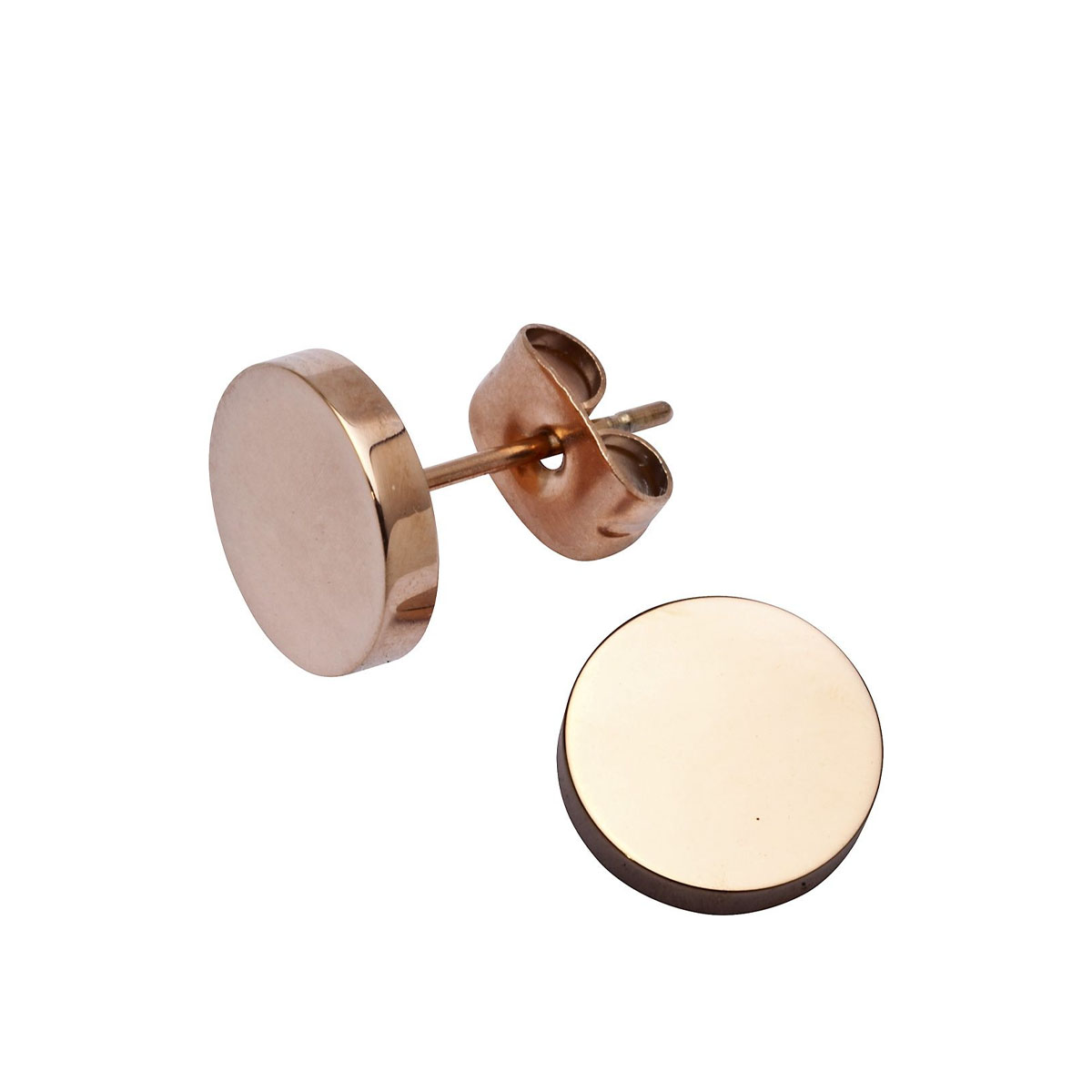 IBEN Øredobber Roséfarget Stål