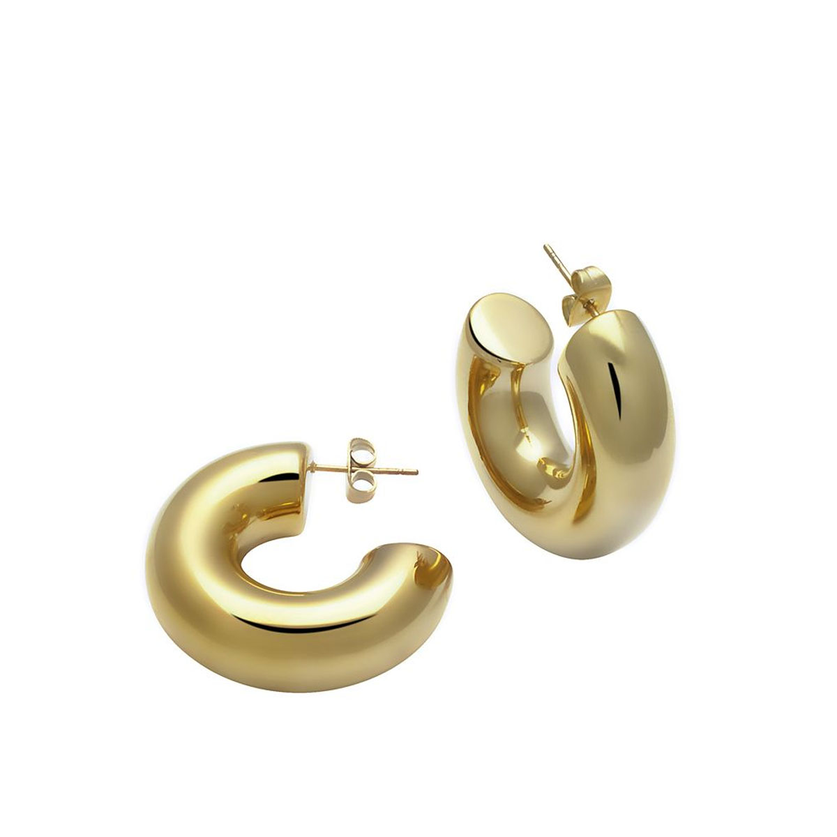 CAMILLA Øreringer Gullfarget Stål