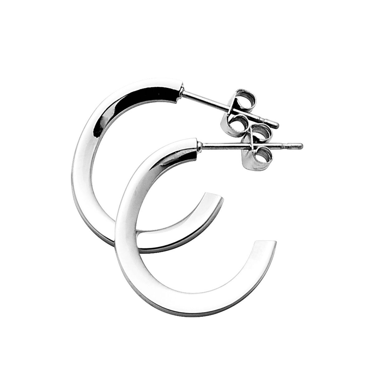 ELISE Øreringer Sølvfarget