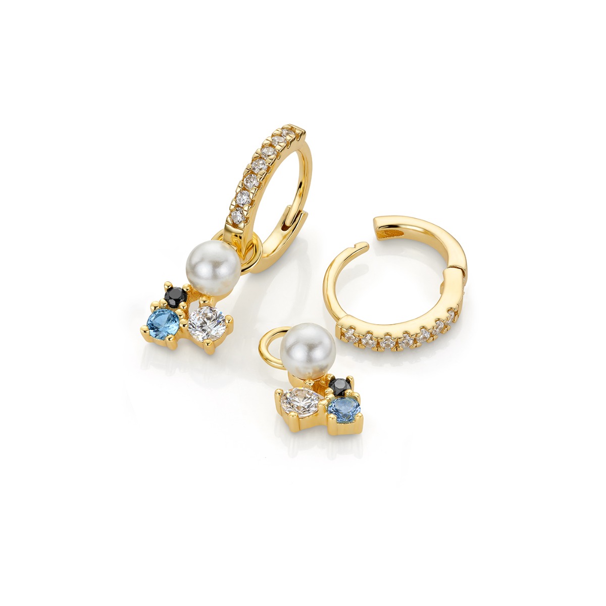 Charms 925 Forgylt Sølv Blå