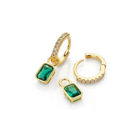 Charms 925 Forgylt Sølv Grønn