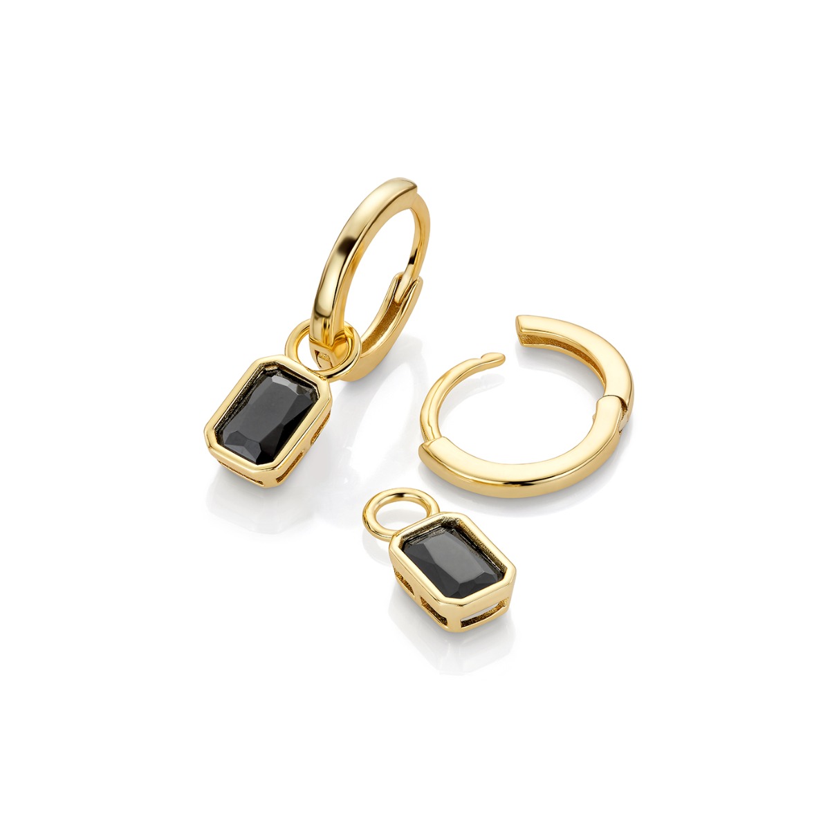 Charms 925 Forgylt Sølv Sort