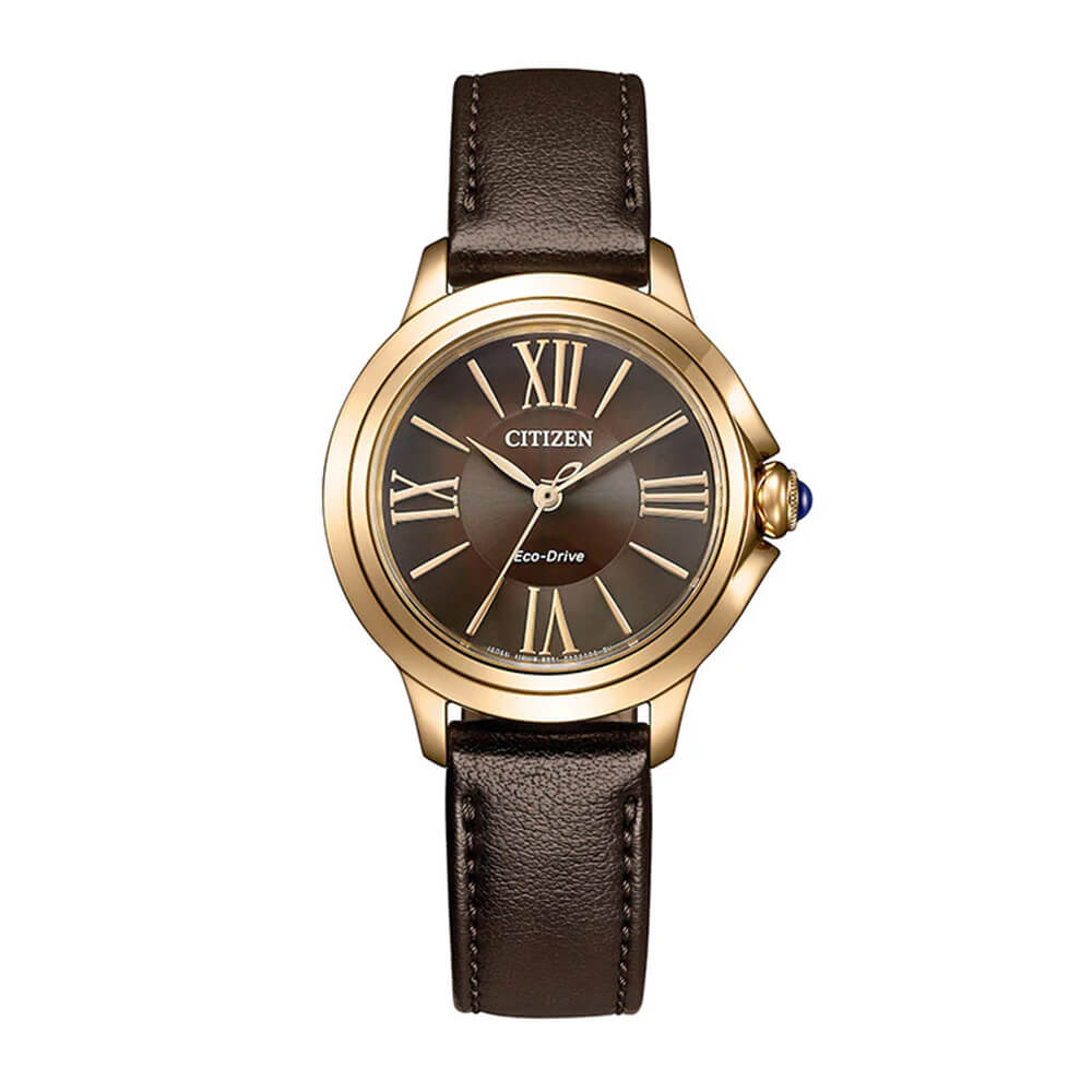 New Round 33 mm Brun