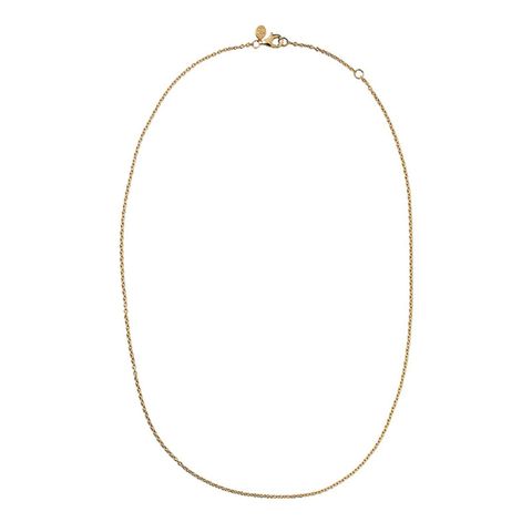 Classic Necklace 925 Forgylt Sølv 45 cm