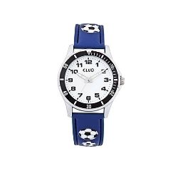 Barneklokke Blå/Hvit Fotballer