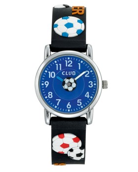 Barneklokke Sort/Blå Fotball