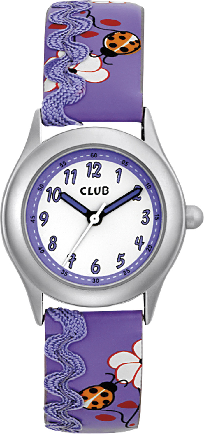 Barneklokke Fiolett Mønster 