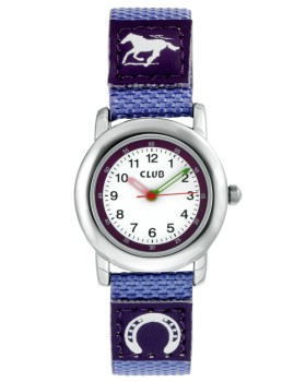 Barneklokke Fiolett Hestemotiv