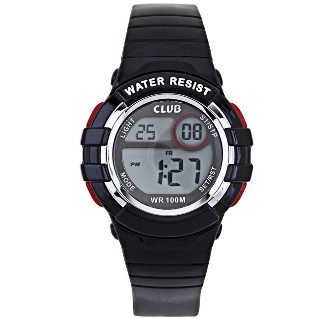 Barneklokke Sort 100ATM 