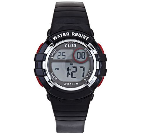 Barneklokke Sort 100ATM