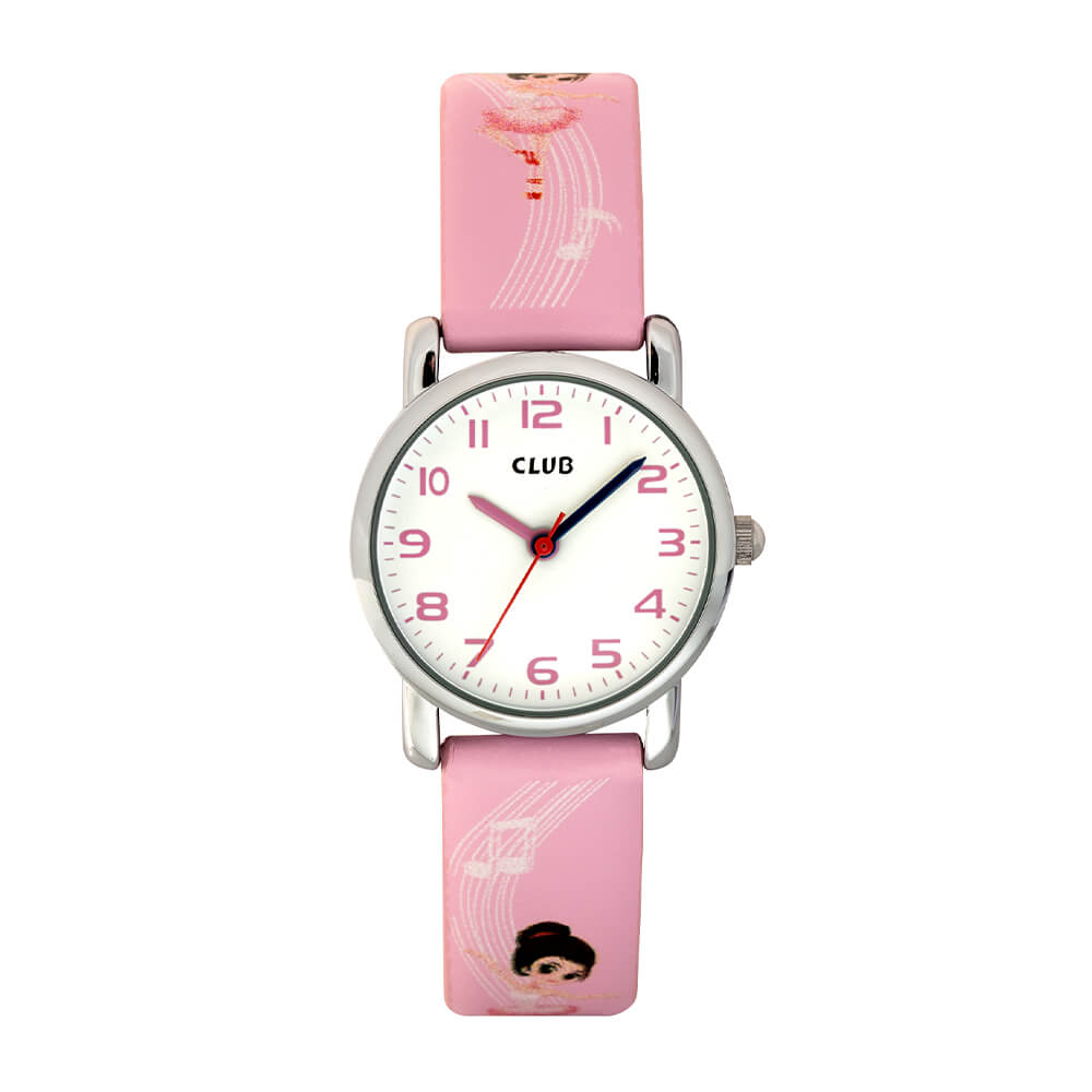 Barneklokke Rosa Ballerina 27 mm