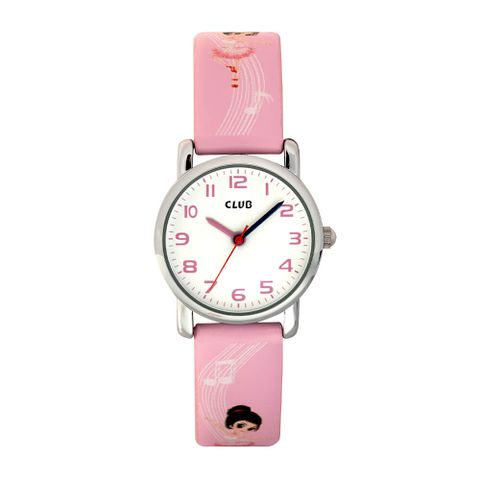 Barneklokke Rosa Ballerina 27 mm