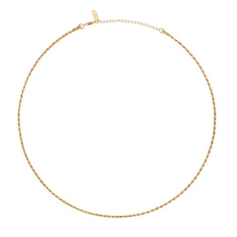 Thin Rope Necklace Gold