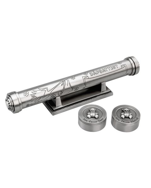 Dåpsattest tube m/tann-krøll b