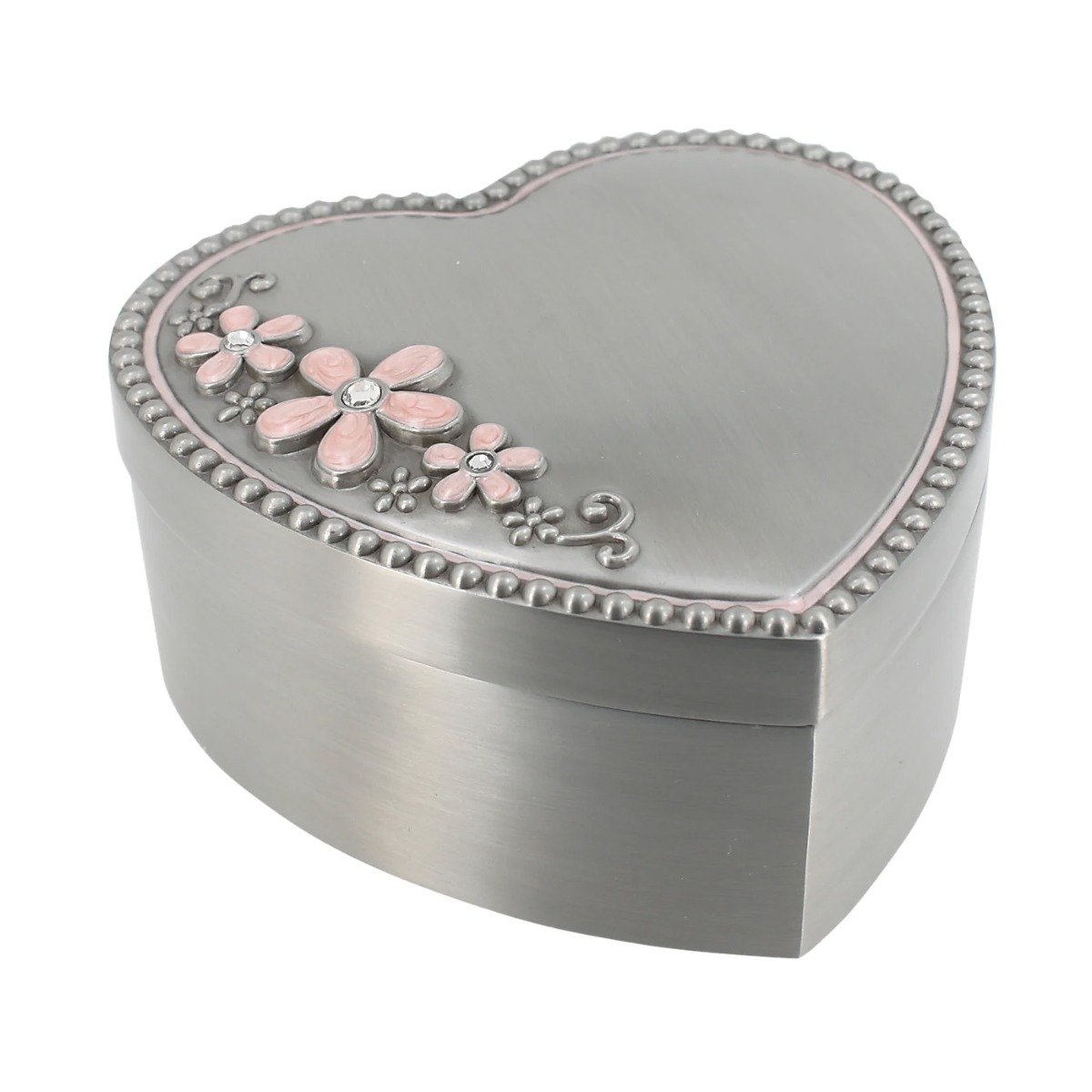 Smykkeskrin Rosa Hjerte Fortinnet
