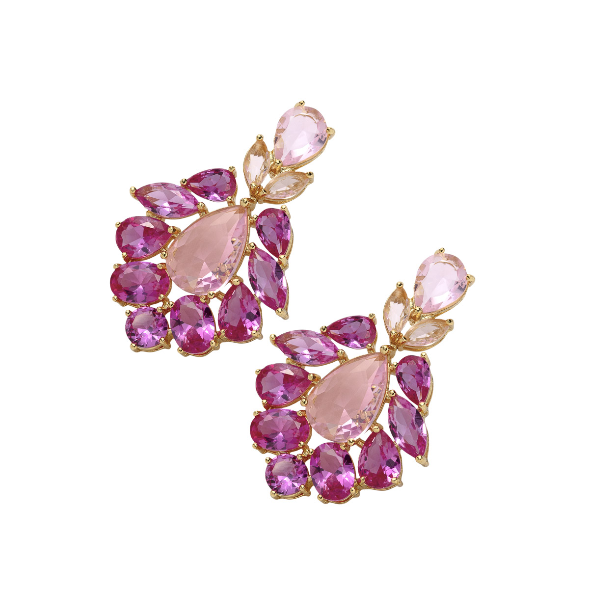 Øredobber Annet Metall Rosa