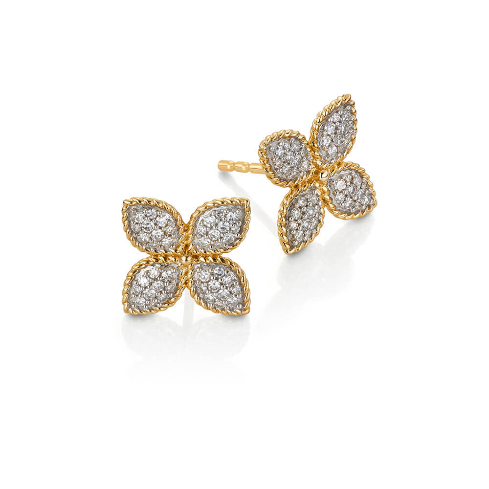 Diamantøredobber 585 Gult Gull 0,25 ct