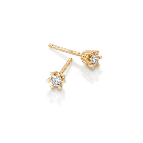 Diamantøredobber 585 Gult Gull 0,10 ct