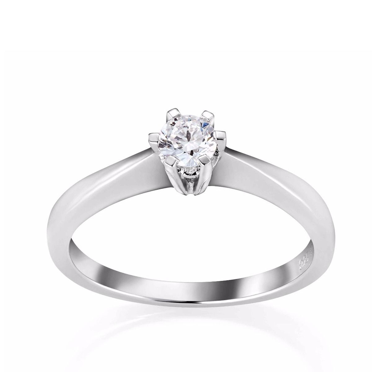 Helene Diamantring 585 Hvitt Gull 0,25 ct.