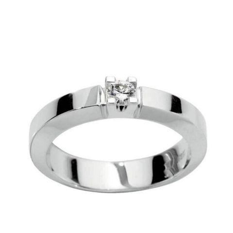 Alliansering 585 Hvitt Gull 0,10 ct.