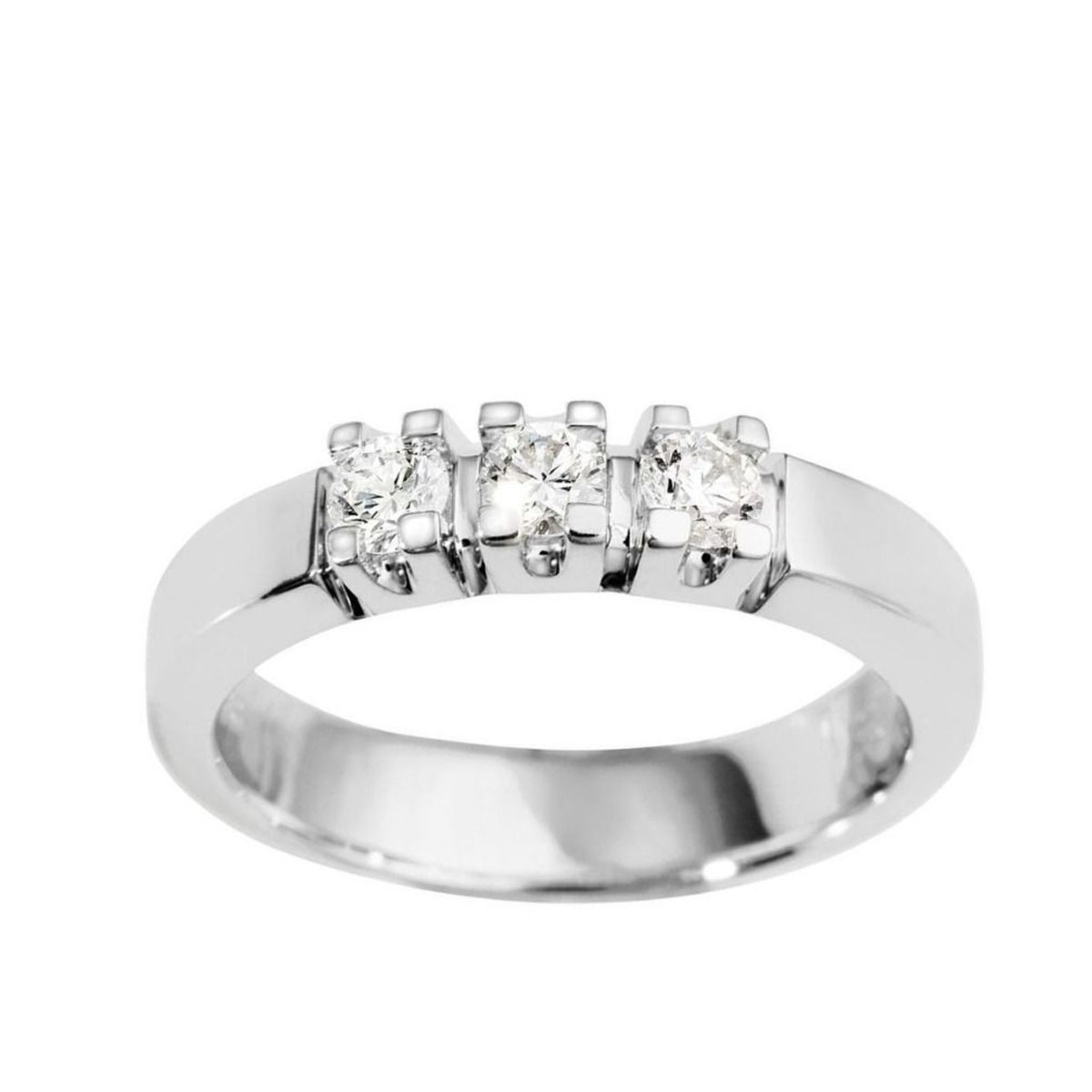 Alliansering 585 Hvitt Gull 0,30 ct.