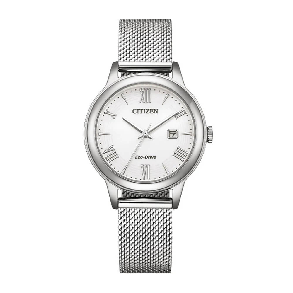 Dress Dazzling Eco-Drive 31,5 mm Hvit