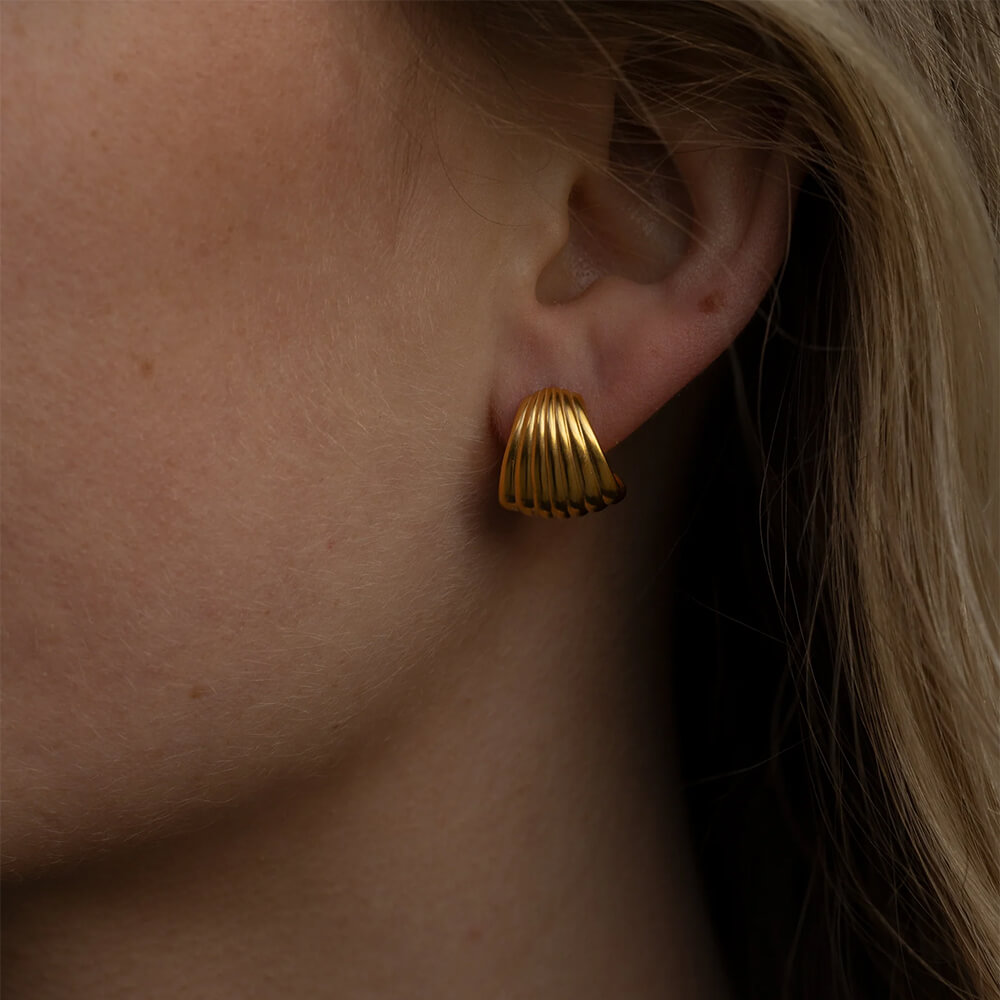 Eleanor Øredobber 925 Forgylt Sølv