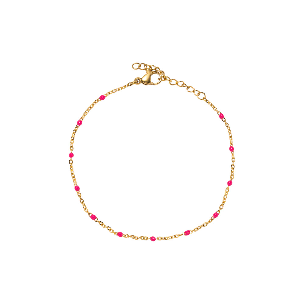 Emaljearmbånd Gullfarget Stål