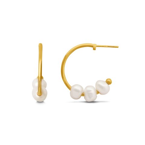 Emily Øreringer 925 Forgylt Sølv