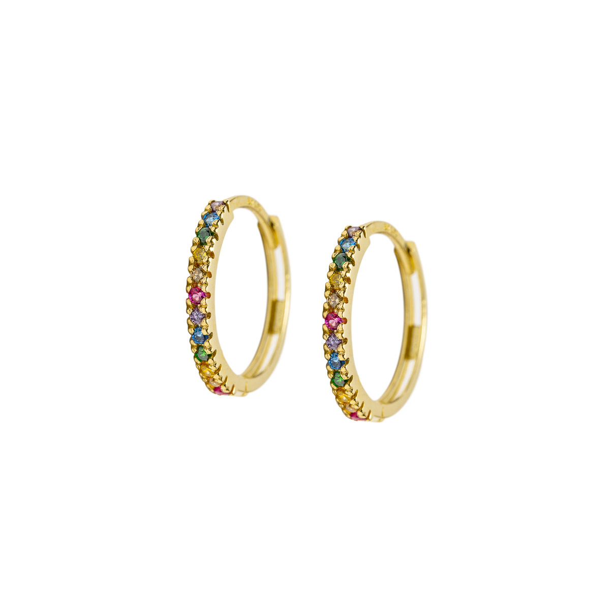 Øreringer 375 Gult Gull