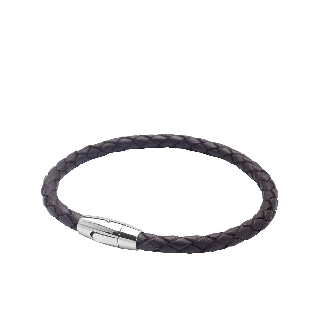 Armbånd Brun Lær Stål