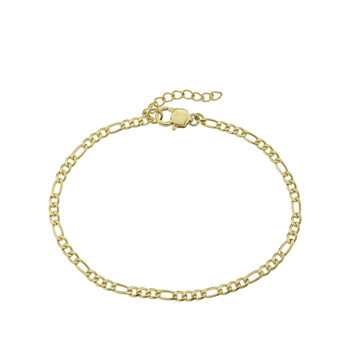 Armbånd Figaro Gullfarget Stål