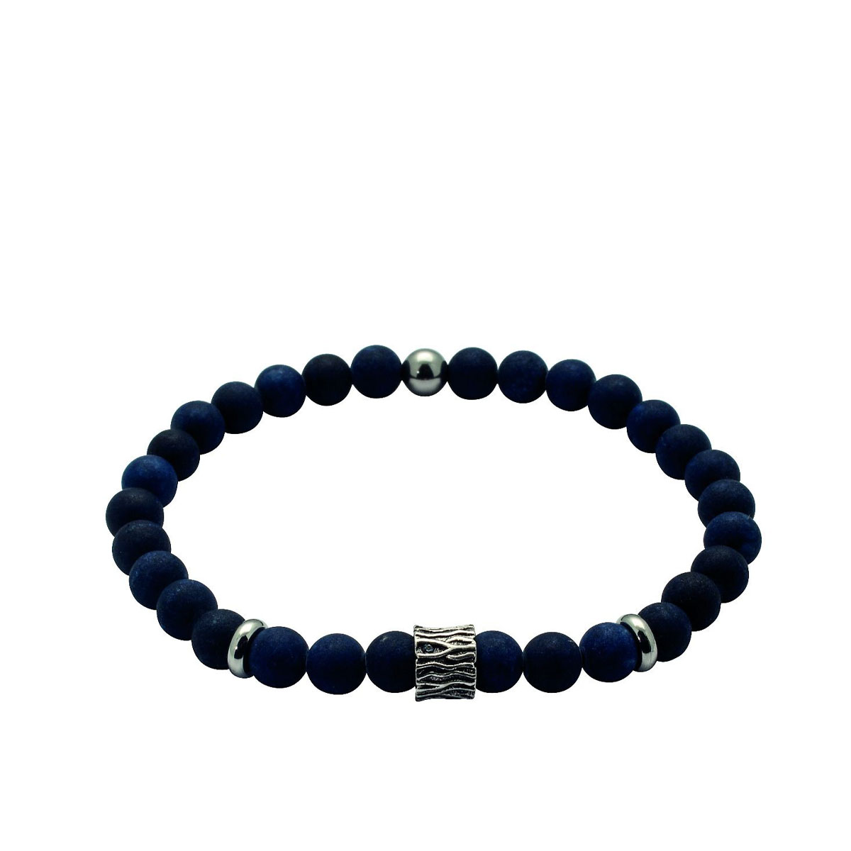 Armbånd Kuler Blå Stål 