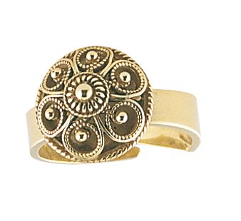 Gammelforgylt bunadsring