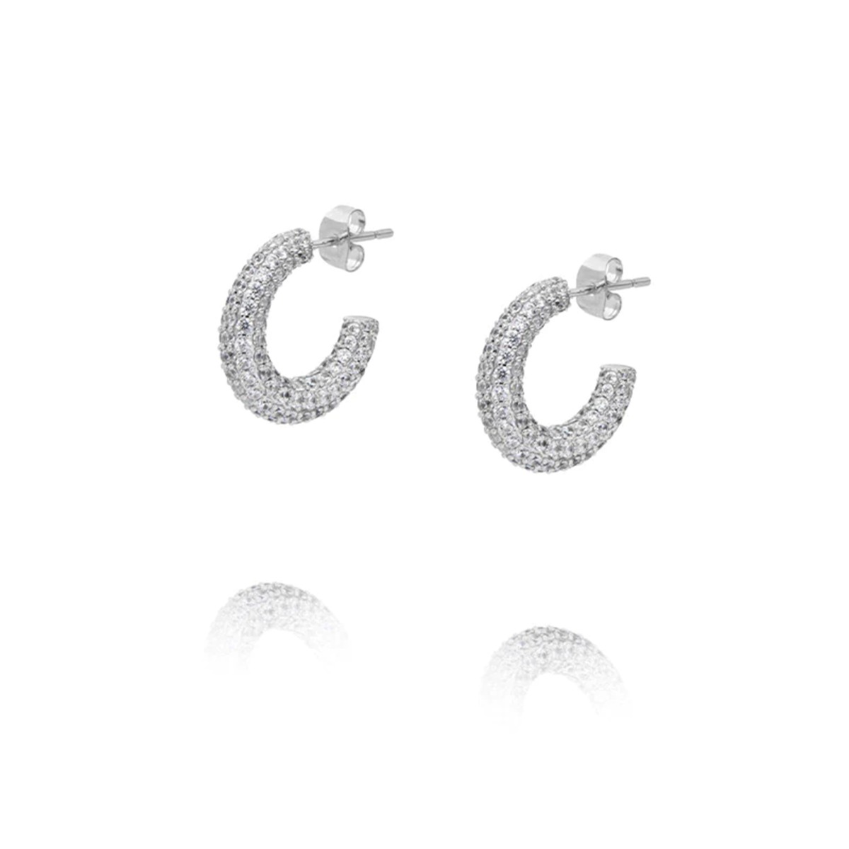 Glasier Øreringer Sølv 20 mm