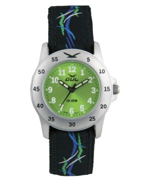 BARNEKLOKKE SORT/GRØNN