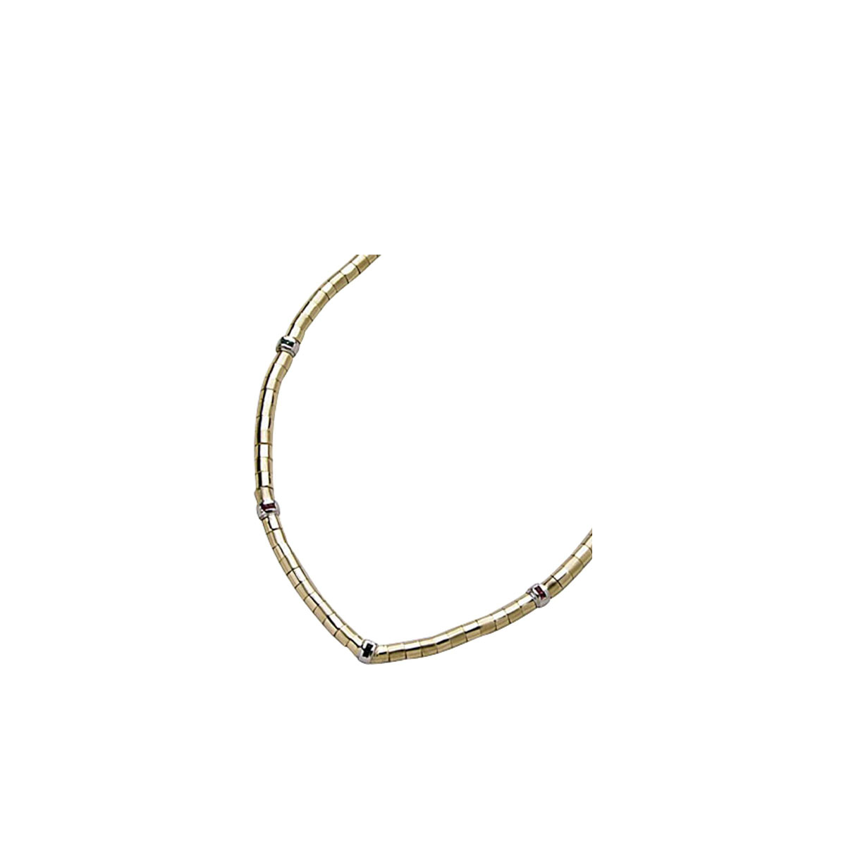 Kjede Edelstener Gull 