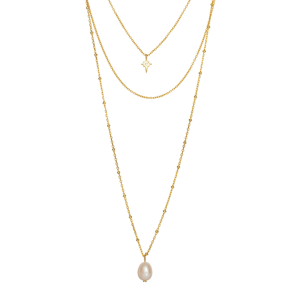 BITTE Halssmykke 925 Forgylt Sølv