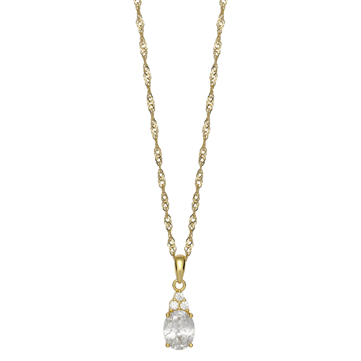 Halssmykke 925 Forgylt Sølv