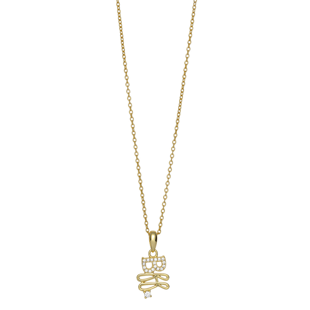 Halssmykke 925 Forgylt Sølv